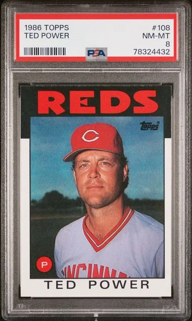 1986 Topps Ted Power #108 card image