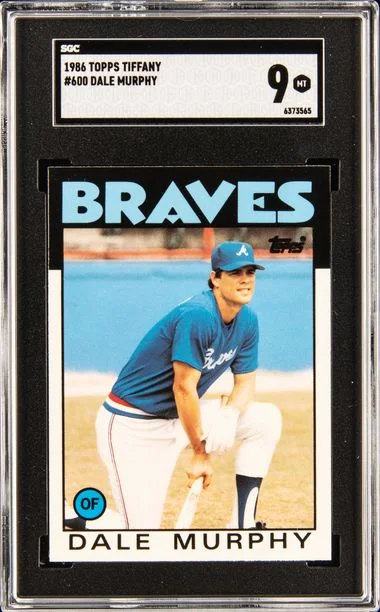 1986 Topps Tiffany Dale Murphy #600 card image