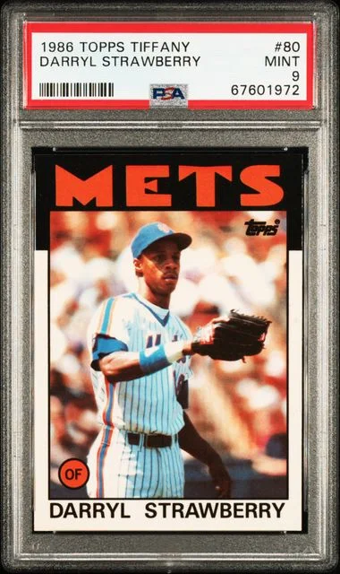 1986 Topps Tiffany Darryl Strawberry #80 card image