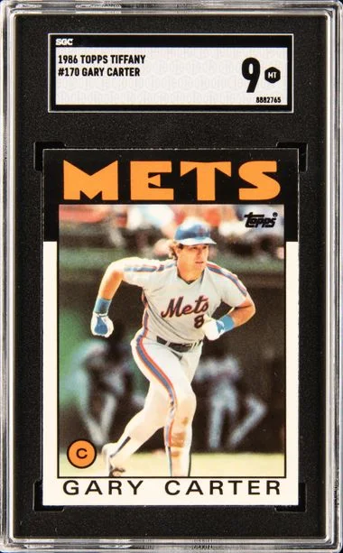 1986 Topps Tiffany Gary Carter #170 card image