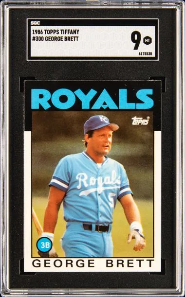 1986 Topps Tiffany George Brett #300 card image