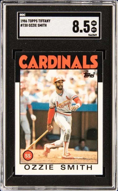 1986 Topps Tiffany Ozzie Smith #730 card image