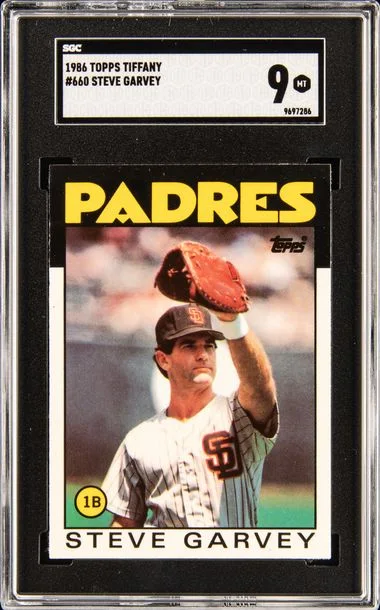 1986 Topps Tiffany Steve Garvey #660 card image
