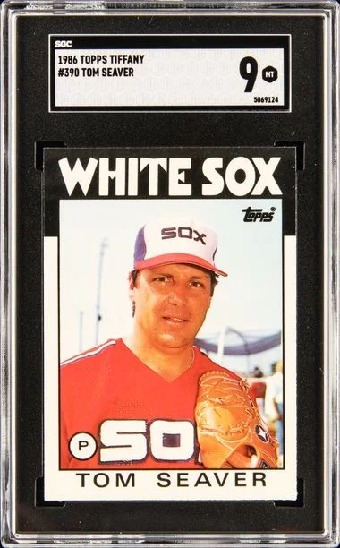 1986 Topps Tiffany Tom Seaver #390 card image