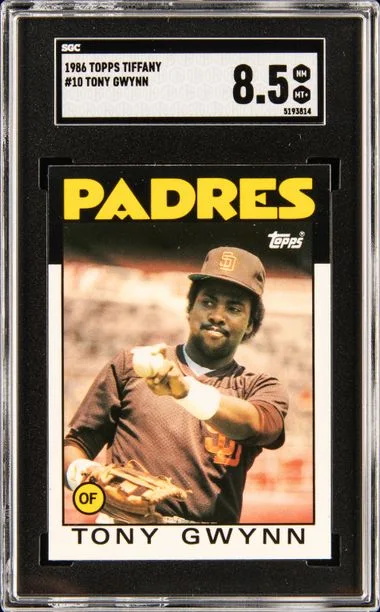 1986 Topps Tiffany Tony Gwynn #10 card image
