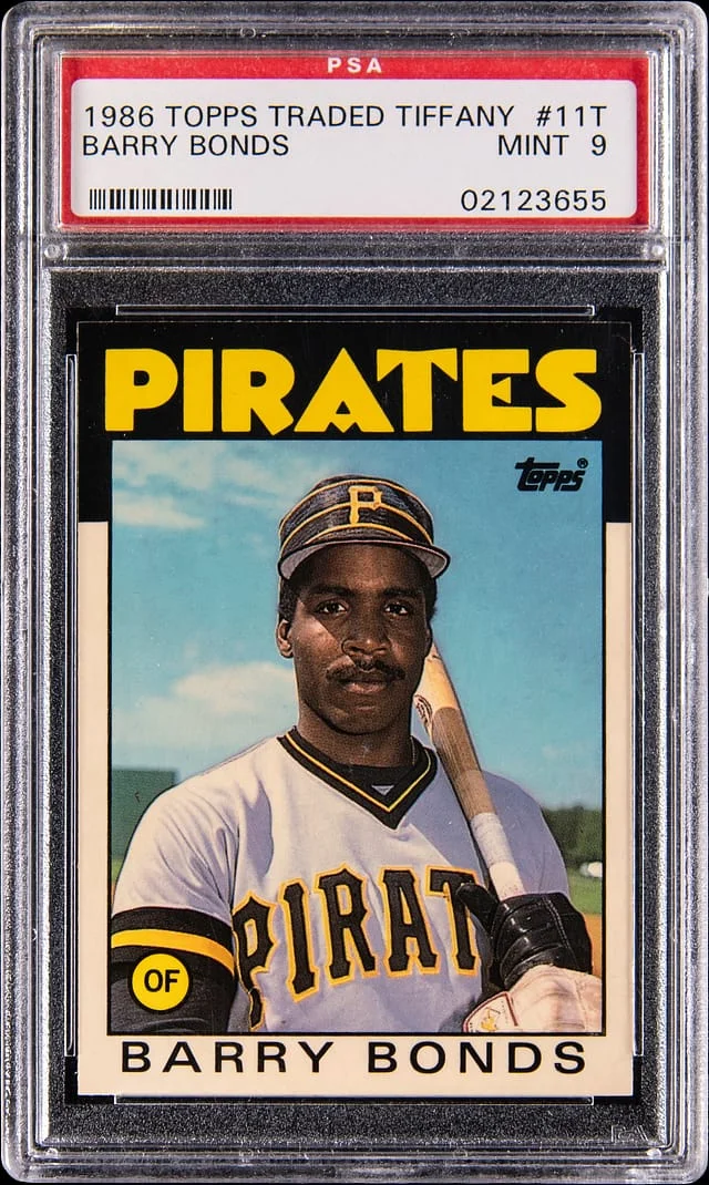 1986 Topps Traded Barry Bonds Tiffany #11T card image