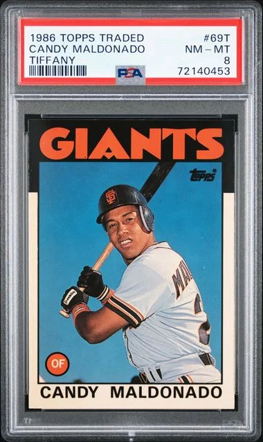 1986 Topps Traded Candy Maldonado Tiffany #69T card image