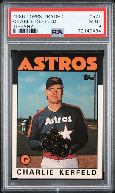 1986 Topps Traded Charlie Kerfeld Tiffany #52T card image