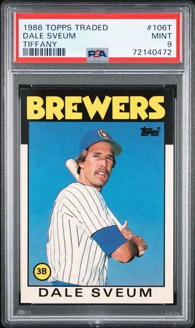 1986 Topps Traded Dale Sveum Tiffany #106T card image