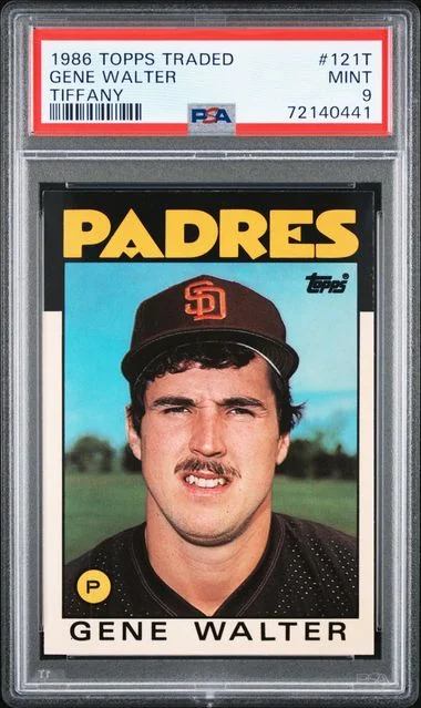 1986 Topps Traded Gene Walter Tiffany #121T card image