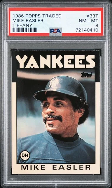 1986 Topps Traded Mike Easler Tiffany #33T card image