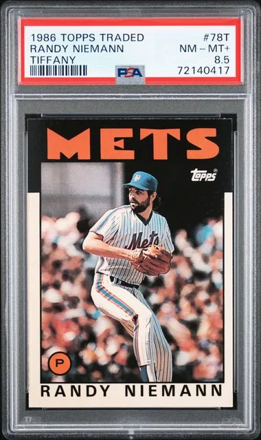 1986 Topps Traded Randy Niemann Tiffany #78T card image