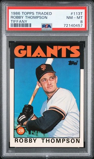 1986 Topps Traded Robby Thompson Tiffany #113T card image