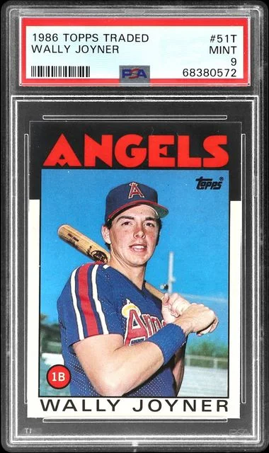1986 Topps Traded Wally Joyner #51T card image