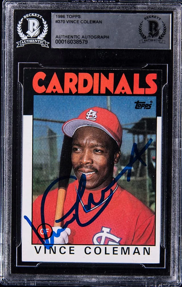 1986 Topps Vince Coleman #370 card image