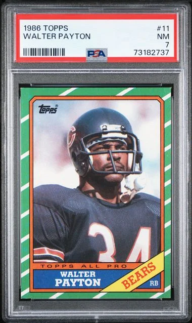 1986 Topps Walter Payton #11 card image