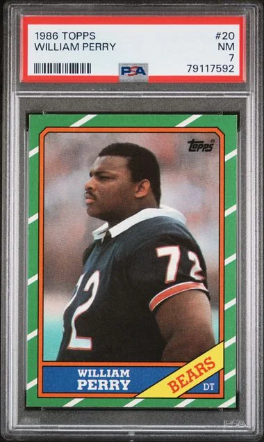 1986 Topps William Perry #20 card image