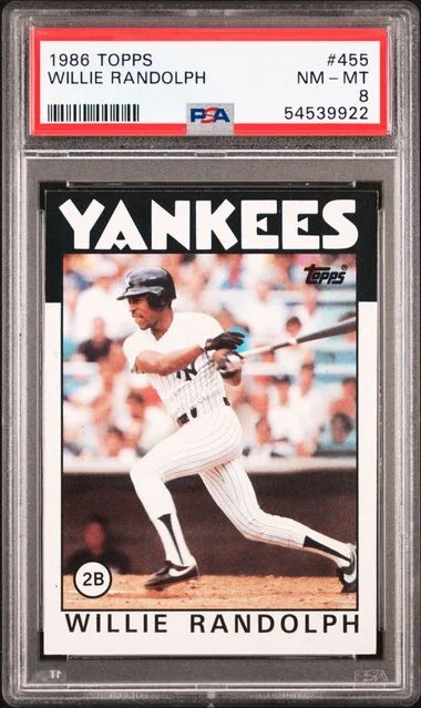 1986 Topps Willie Randolph #455 card image