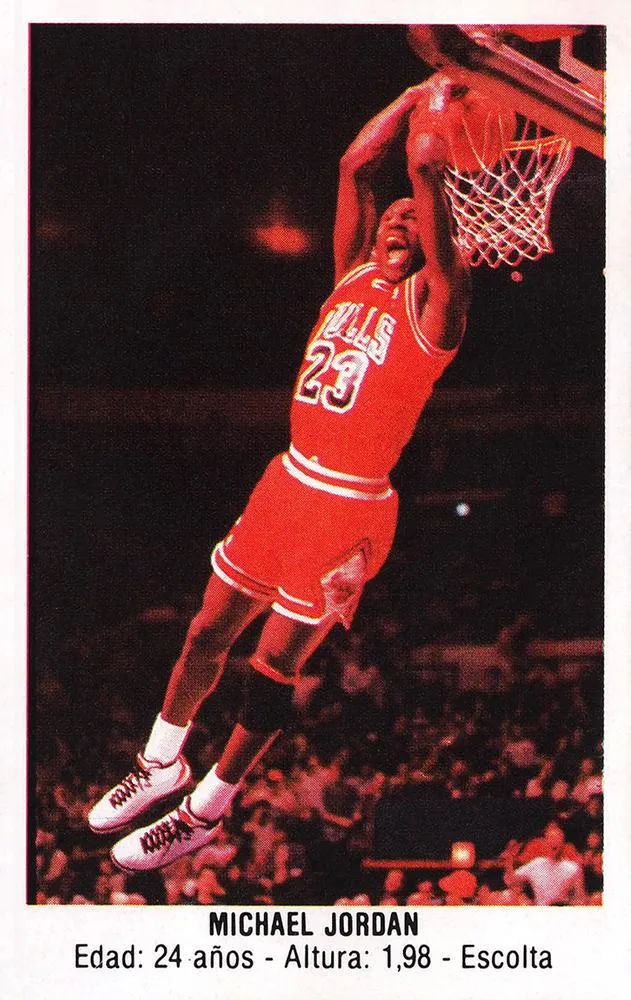 1987-88 Campeonato de Liga Baloncesto Converse Merchante (Spain) Michael Jordan #113 card image