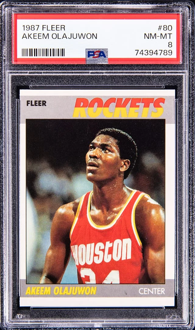 1987-88 Fleer Akeem Olajuwan #80 card image