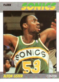1987-88 Fleer Alton Lister #64 card image