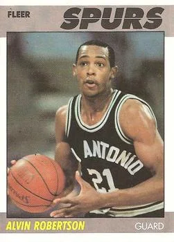 1987-88 Fleer Alvin Robertson #93 card image