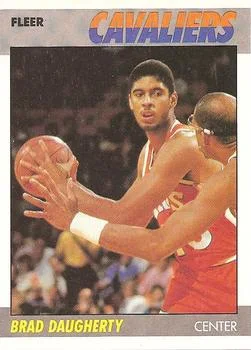 1987-88 Fleer Brad Daugherty #25 card image
