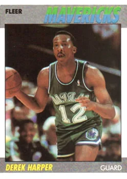 1987-88 Fleer Derek Harper #48 card image