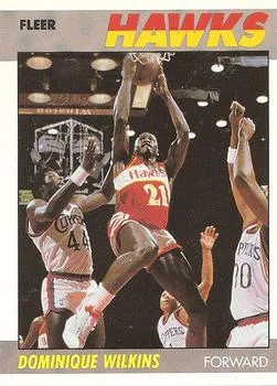 1987-88 Fleer Dominique Wilkins #118 card image