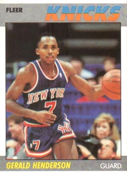 1987-88 Fleer Gerald Henderson #50 card image