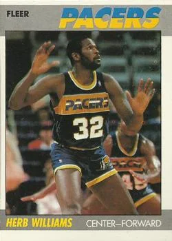 1987-88 Fleer Herb Williams #121 card image