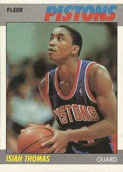 1987-88 Fleer Isiah Thomas #106 card image