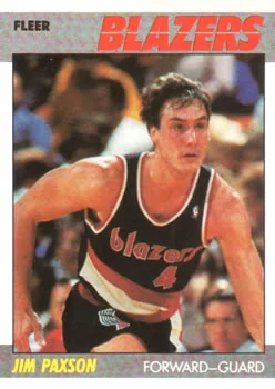 1987-88 Fleer Jim Paxson #82 card image