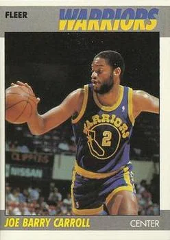 1987-88 Fleer Joe Barry Carroll #16 card image