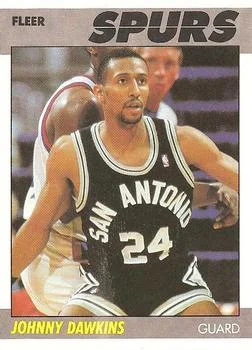1987-88 Fleer Johnny Dawkins #27 card image
