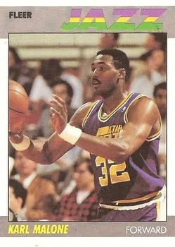 1987-88 Fleer Karl Malone #68 card image