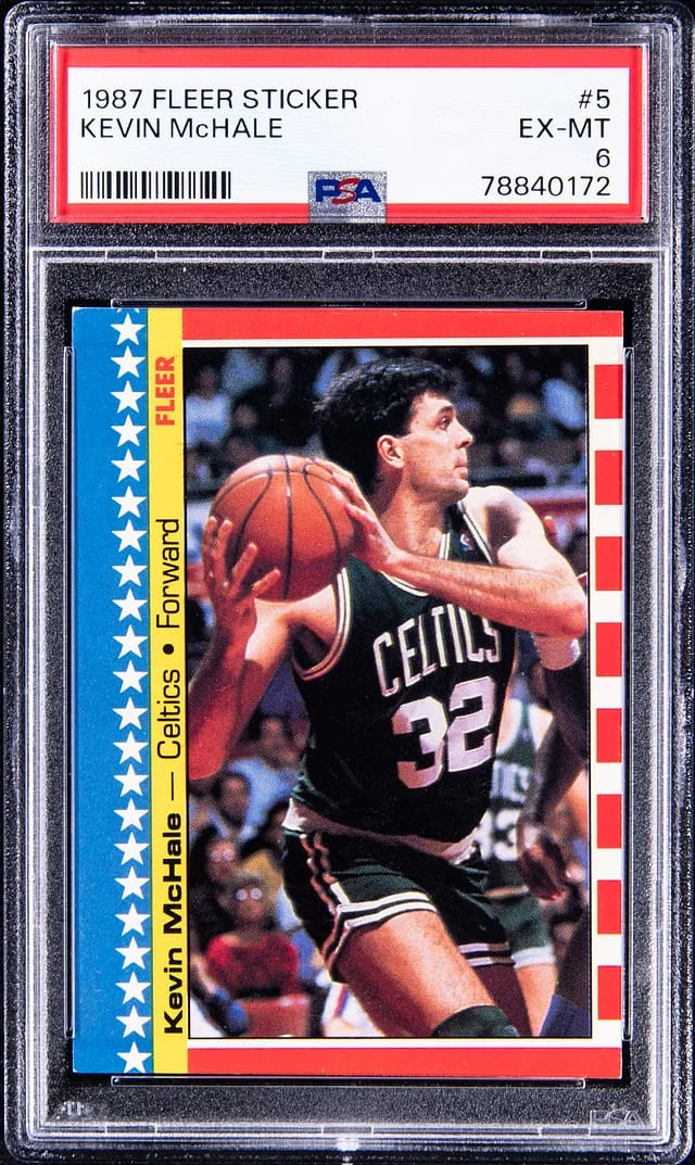 1987-88 Fleer Kevin McHale Sticker #5 card image