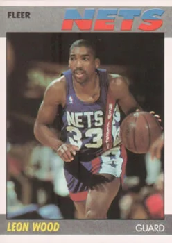 1987-88 Fleer Leon Wood #127 card image