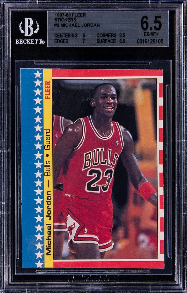 1987-88 Fleer Michael Jordan Stickers #2 card image