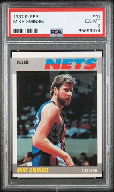 1987-88 Fleer Mike Gminski #41 card image