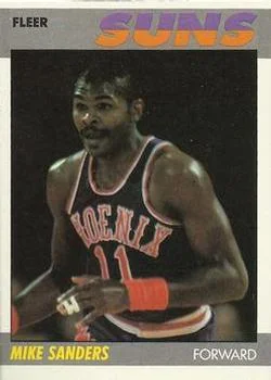 1987-88 Fleer Mike Sanders #96 card image