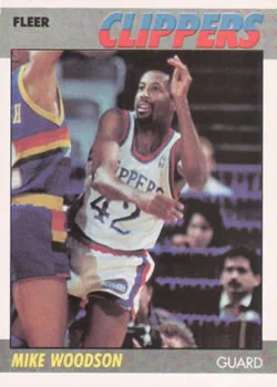 1987-88 Fleer Mike Woodson #128 card image