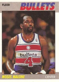 1987-88 Fleer Moses Malone #69 card image