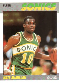 1987-88 Fleer Nate McMillan #75 card image