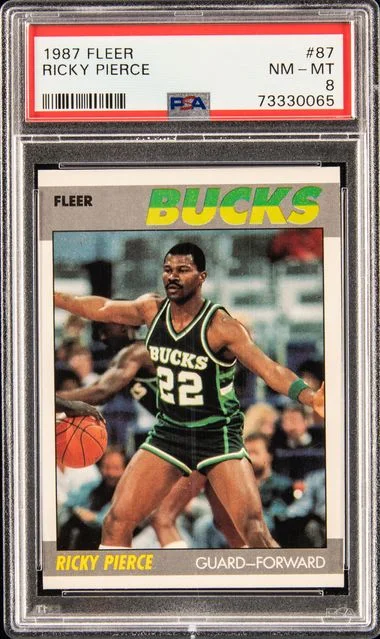 1987-88 Fleer Ricky Pierce #87 card image
