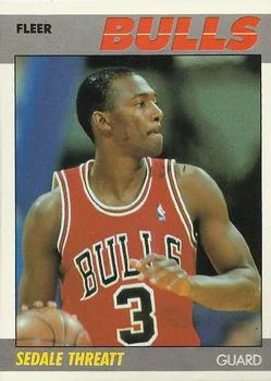1987-88 Fleer Sedale Threatt #110 card image