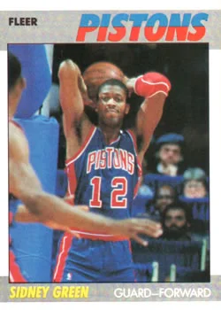 1987-88 Fleer Sidney Green #44 card image