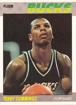 1987-88 Fleer Terry Cummings #23 card image