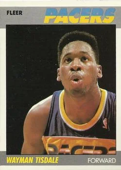 1987-88 Fleer Wayman Tisdale #111 card image