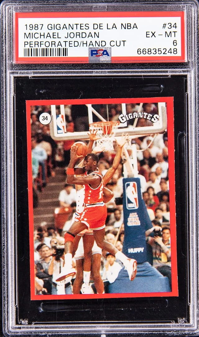 1987-88 Gigantes De La NBA Michael Jordan, Hand Cut #33 card image